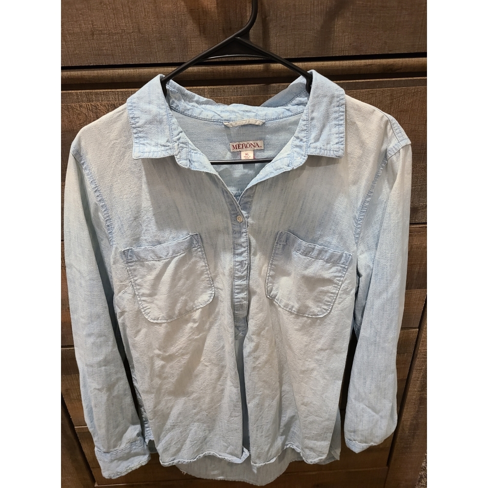 Merona Faux Jean Top